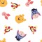 Licensed Disney Prints - Disney Pooh Sweet Head Toss Cotton Fabric by the Yard